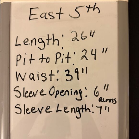 East 5th Satin Snakeskin Stripe Blouse Multicolor Bold Print, Size 1X - Picture 10 of 10